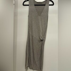 ALL SAINTS! Lightweight super soft cotton grey/beige dress V-neck. Perfect